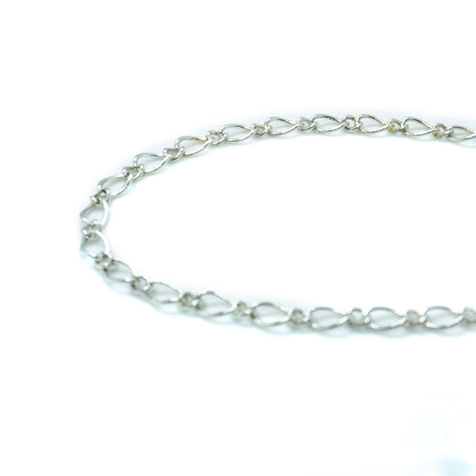 Mother and Son Chain 6mm x 3mm x 1m Silver - Affordable Jewellery Supplies