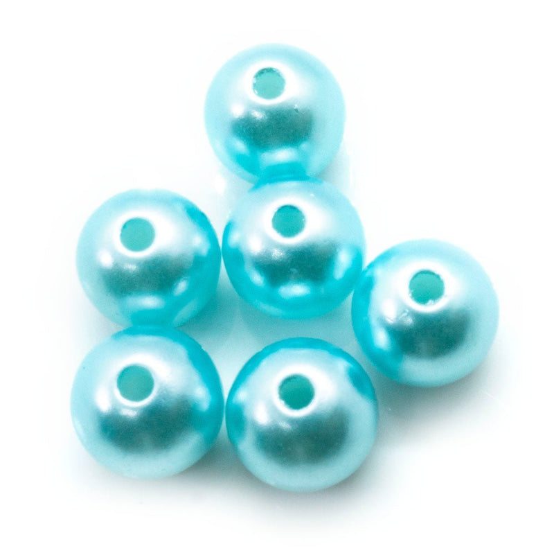 Load image into Gallery viewer, Acrylic Round 10mm Aqua - Affordable Jewellery Supplies
