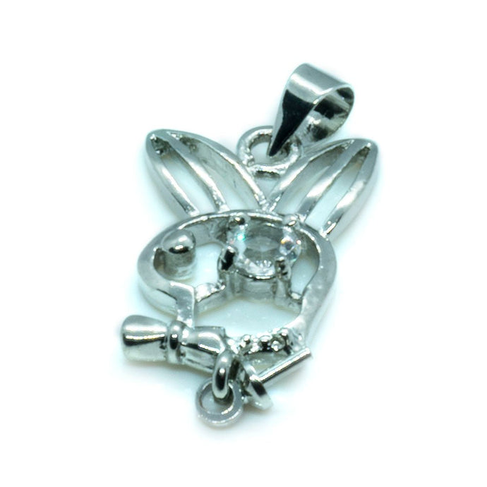 Playboy Bunny Pendant 13.5mm x 30mm - Affordable Jewellery Supplies