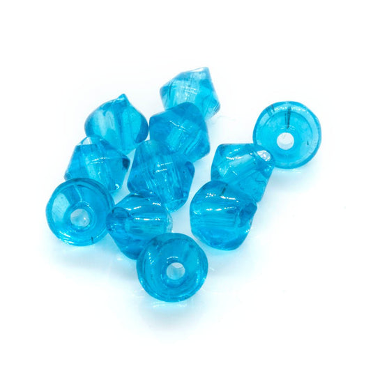 Crystal Glass Bicone 3mm Dark Aqua - Affordable Jewellery Supplies