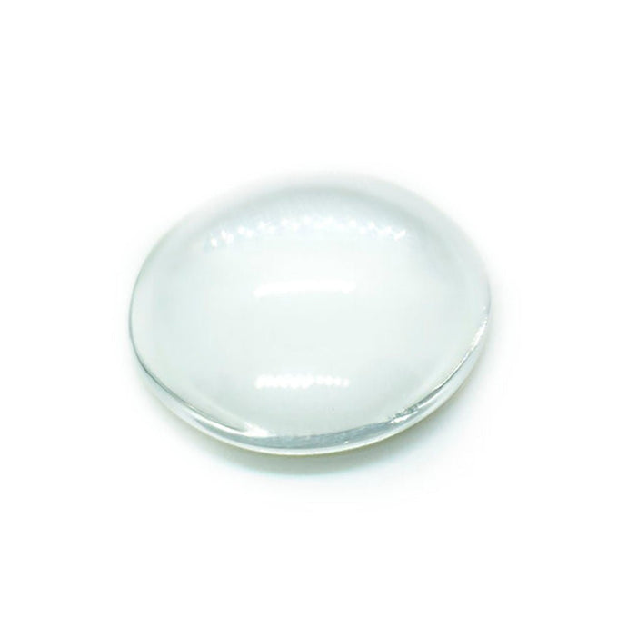 Transparent Glass Cabochons Half Round Dome 16mm Transparent - Affordable Jewellery Supplies