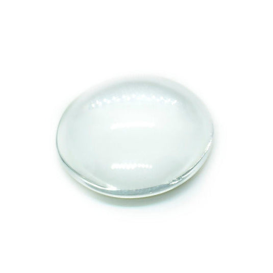 Transparent Glass Cabochons Half Round Dome 16mm Transparent - Affordable Jewellery Supplies