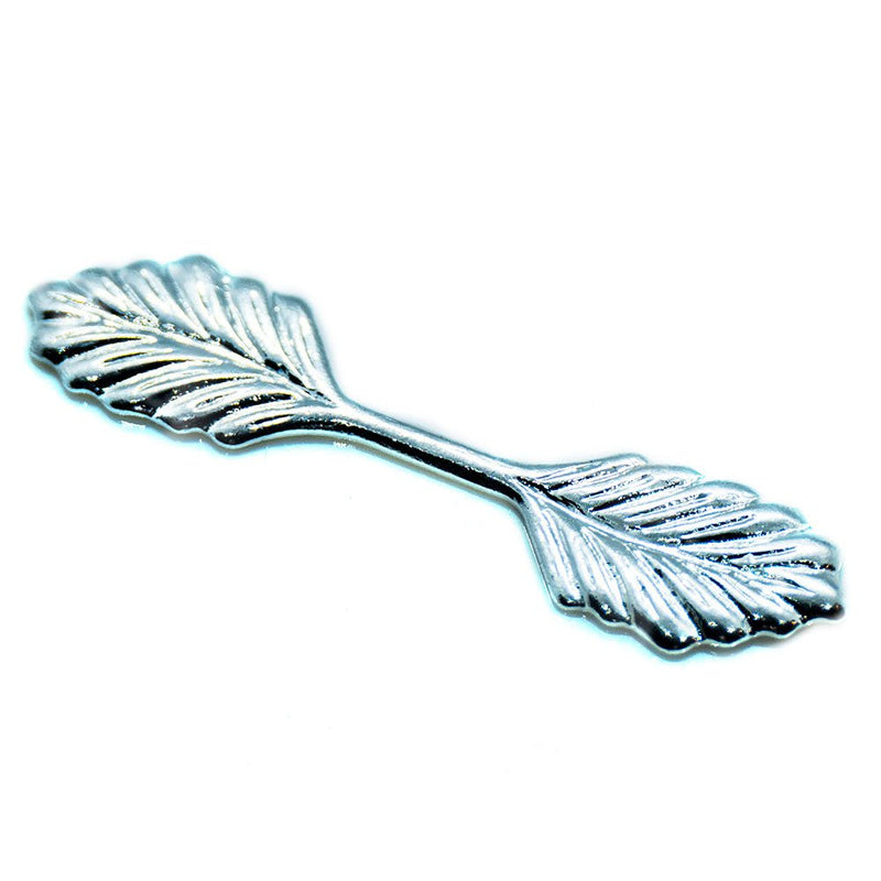 Load image into Gallery viewer, Bail - Fold Over - Double Leaf 22mm x 5mm Silver - Affordable Jewellery Supplies