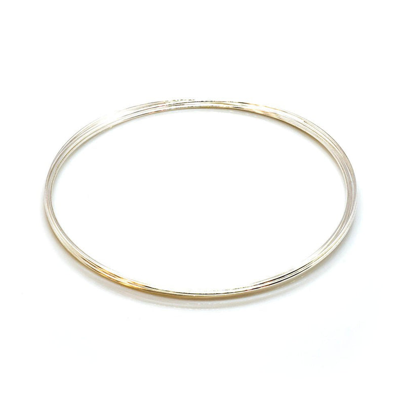 Load image into Gallery viewer, Memory Wire Bracelet 5.7cm Silver - Affordable Jewellery Supplies
