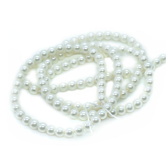 Round Shell Pearls 3mm White - Affordable Jewellery Supplies