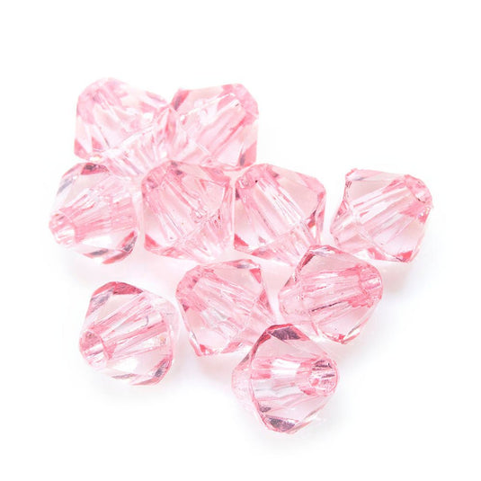 Crystal Glass Faceted Bicone 3mm Pink - Affordable Jewellery Supplies