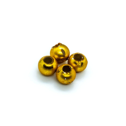 Vacuum Beads 3mm Matte gold - Affordable Jewellery Supplies