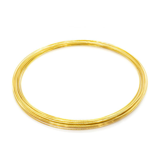 Memory Wire Necklace 11.5cm Gold plated - Affordable Jewellery Supplies