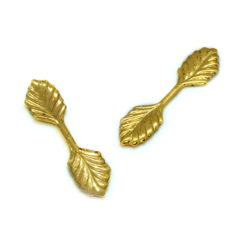 Load image into Gallery viewer, Bail - Fold Over - Double Leaf 22mm x 5mm Gold - Affordable Jewellery Supplies