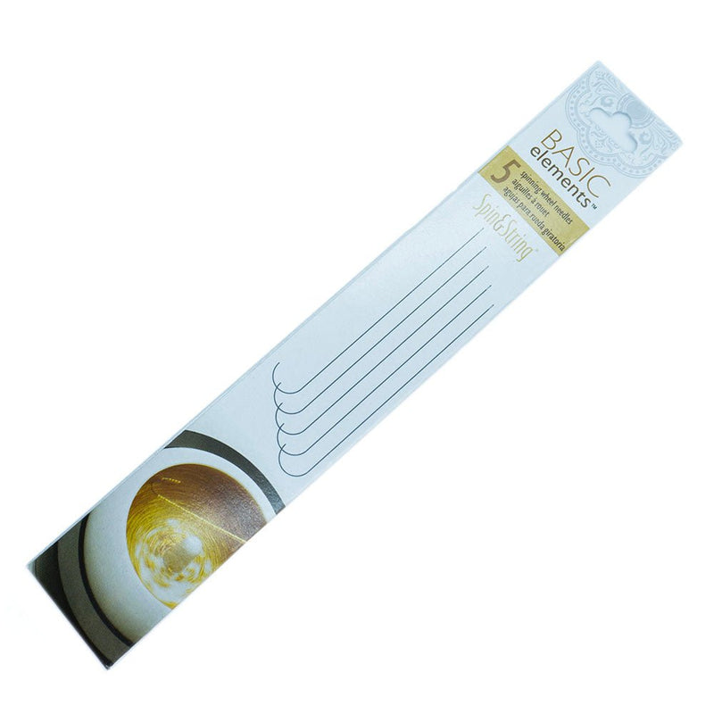 Load image into Gallery viewer, Spin & String Spinning Wheel Needles 215mm x 35mm Silver - Affordable Jewellery Supplies