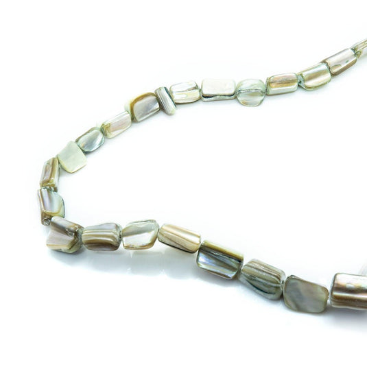 Mother of Pearl 40cm length Green - Affordable Jewellery Supplies