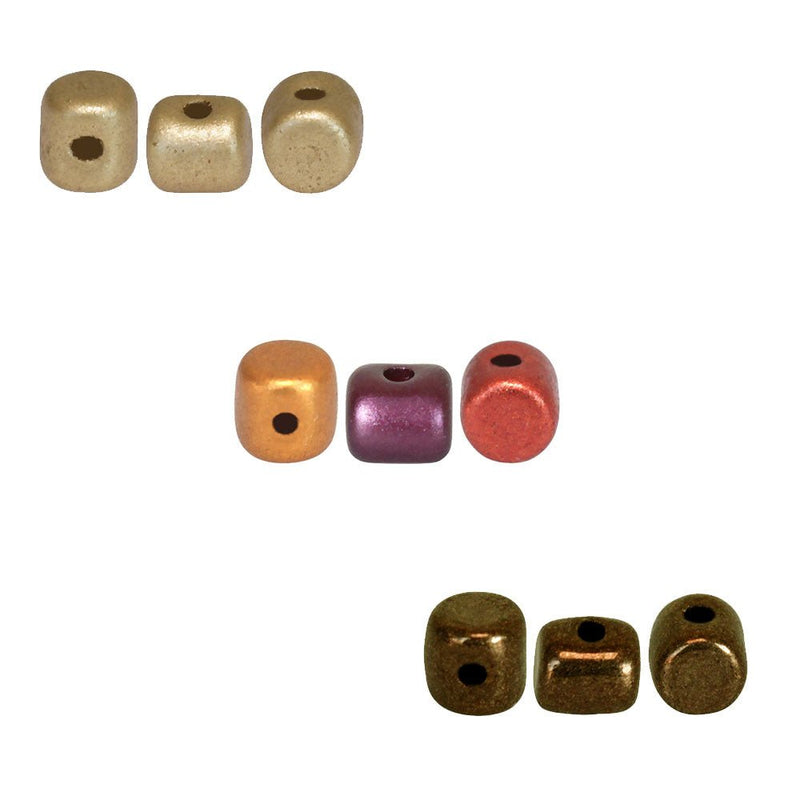 Load image into Gallery viewer, Minos Par Puca 3 mm x 2.5 mm Dark Gold Bronze - Affordable Jewellery Supplies
