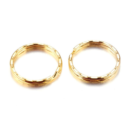 Split Ring 25mm x 1.5mm Gold - Affordable Jewellery Supplies