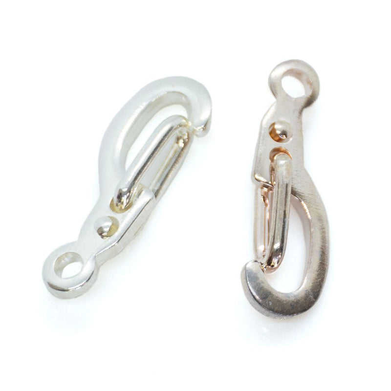 Load image into Gallery viewer, Self-Closing Clasp 13mm Silver - Affordable Jewellery Supplies
