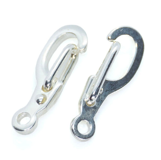 Self-Closing Clasp 13mm Silver - Affordable Jewellery Supplies