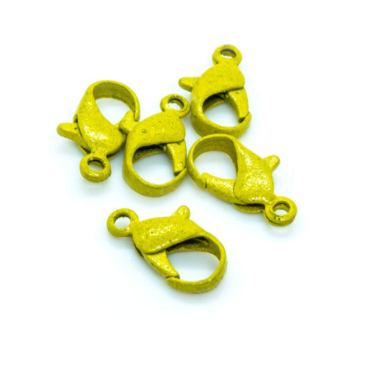 Lobster Claw Clasp 12mm Chartruese - Affordable Jewellery Supplies