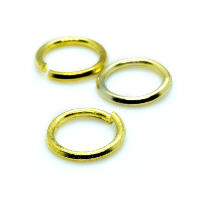 Jump Rings Round 7mm Gold Plated - Affordable Jewellery Supplies