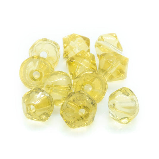 Crystal Glass Bicone 3mm Light Topaz - Affordable Jewellery Supplies