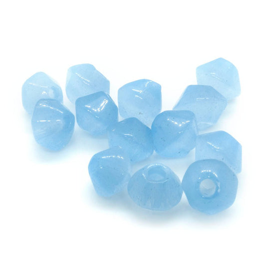 Crystal Glass Bicone 3mm Opal Blue - Affordable Jewellery Supplies