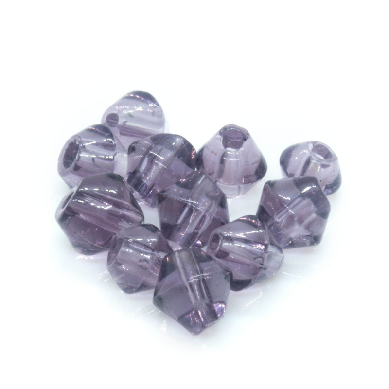 Load image into Gallery viewer, Crystal Glass Bicone 3mm Purple - Affordable Jewellery Supplies
