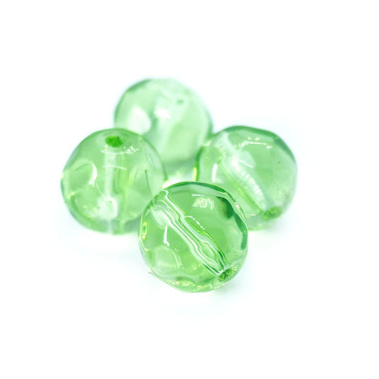 Chinese Crystal Faceted Round Glass Beads 8mm Chrysolite - Affordable Jewellery Supplies