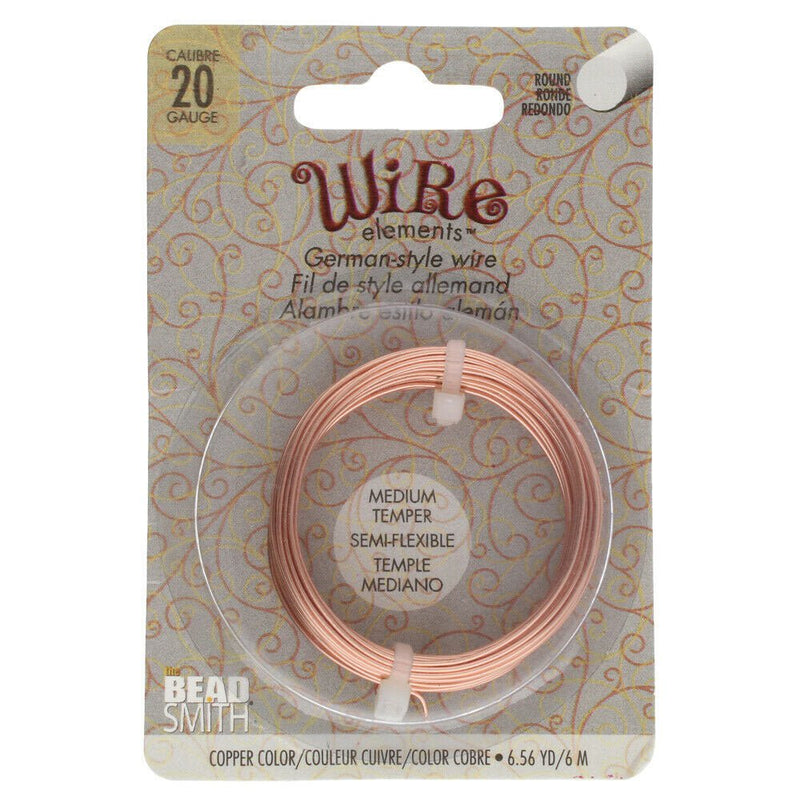 Load image into Gallery viewer, Beadsmith German Style Wire 20 Gauge 6m Copper - Affordable Jewellery Supplies
