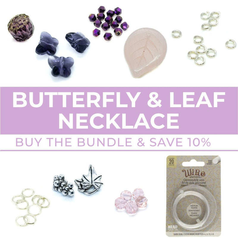 Load image into Gallery viewer, Butterfly &amp; Leaf Necklace Bundle - Affordable Jewellery Supplies
