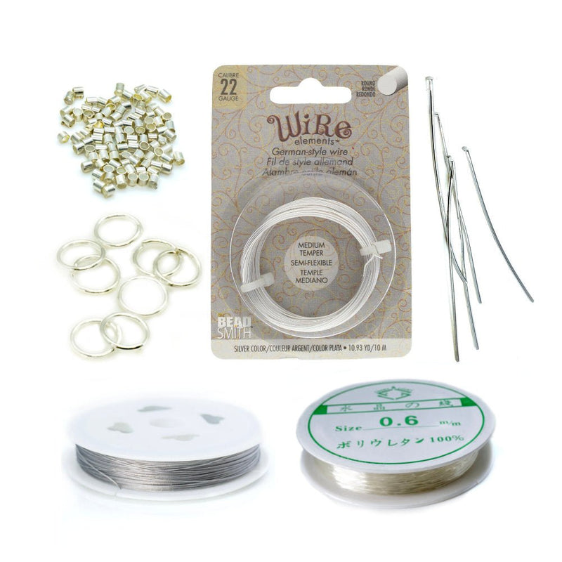 Load image into Gallery viewer, Starter Supplies Silver Bundle - Affordable Jewellery Supplies
