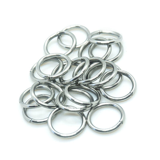 Stainless Steel Jump Rings Round 8mm Stainless Steel - Affordable Jewellery Supplies