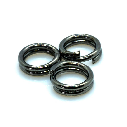 Split Ring 4mm Black - nickel free - Affordable Jewellery Supplies