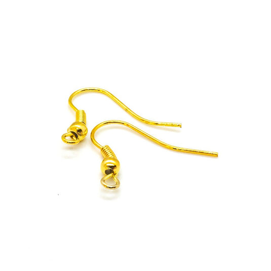 Earhooks Twist 19mm x 16mm Gold plated - Affordable Jewellery Supplies