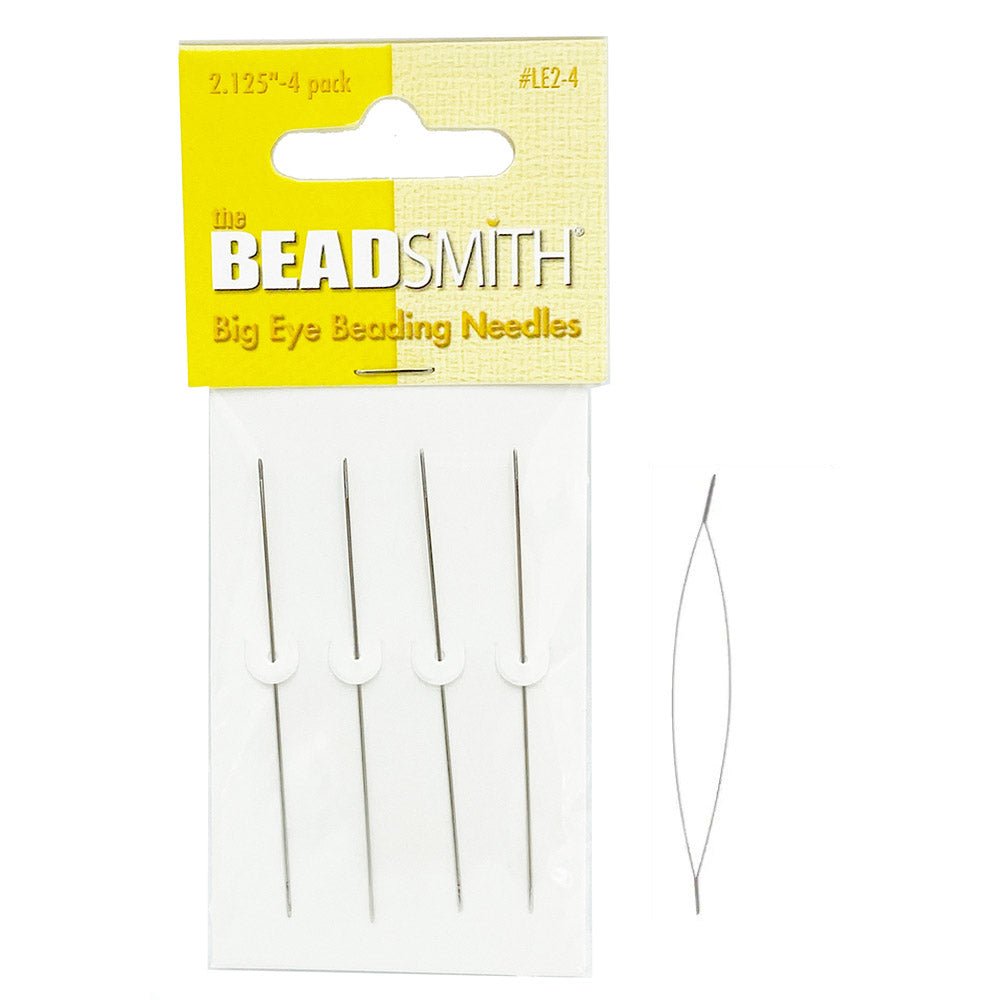 Beadsmith Big Eye Beading Needles - Size 2.125 inch (Item #LE2-4)