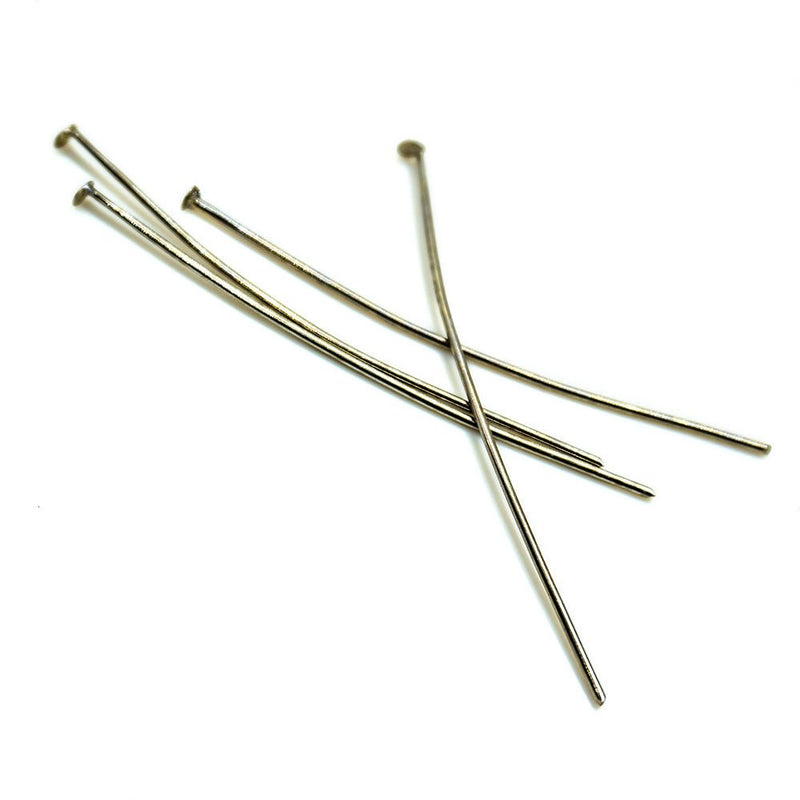 Load image into Gallery viewer, Headpins Plated 10g Pack 5cm Platinum - Affordable Jewellery Supplies
