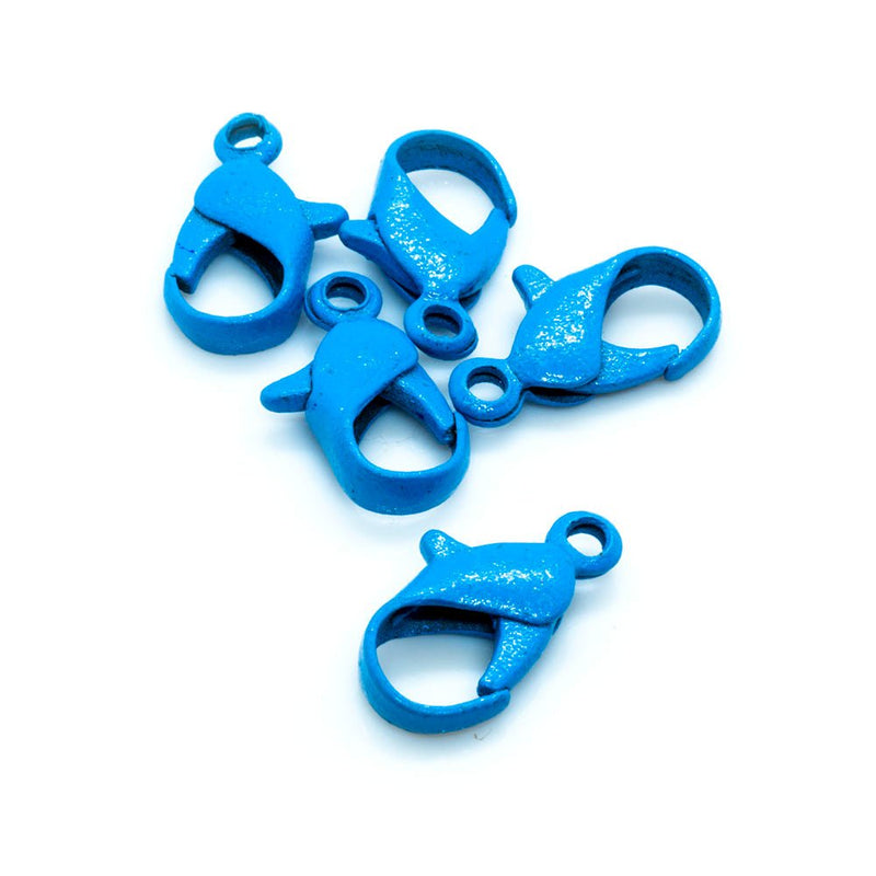 Load image into Gallery viewer, Lobster Claw Clasp 12mm Blue - Affordable Jewellery Supplies
