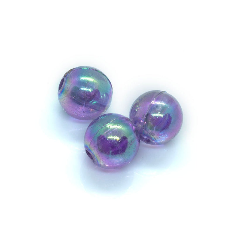 Load image into Gallery viewer, Vacuum Beads 8mm Violet ab - Affordable Jewellery Supplies
