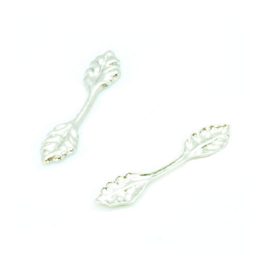 Bail - Fold Over Double Leaf 13mm x 3mm Nickel - Affordable Jewellery Supplies