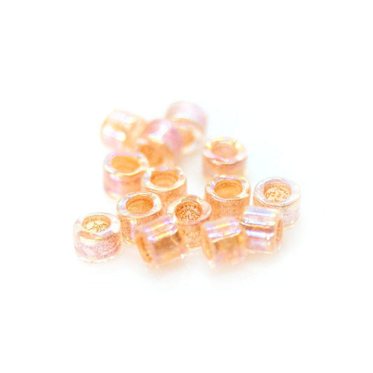 Delica® Seed Beads 11/0 Lined Peach AB (DB0054) - Affordable Jewellery Supplies