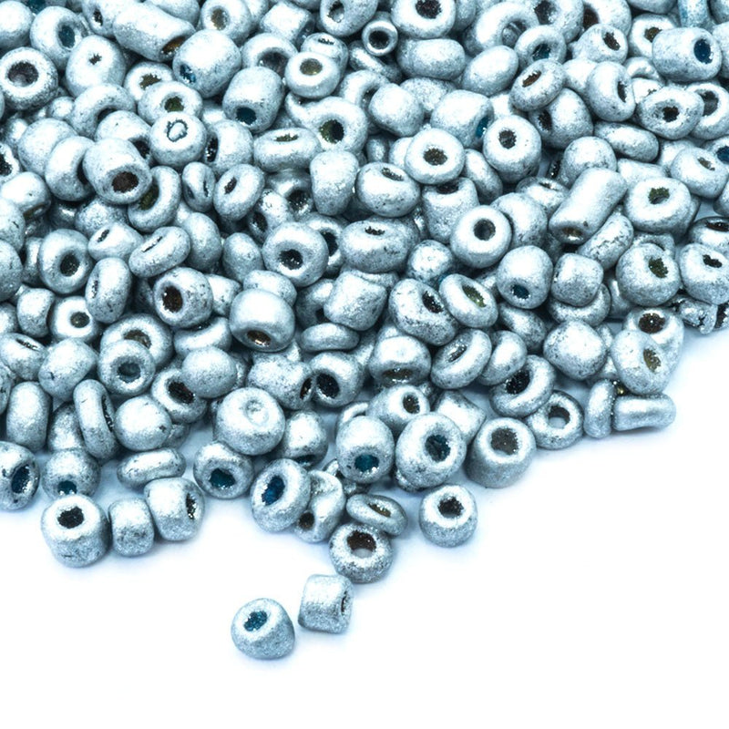 Load image into Gallery viewer, Metallic Seed Beads 11/0 Silver - Affordable Jewellery Supplies
