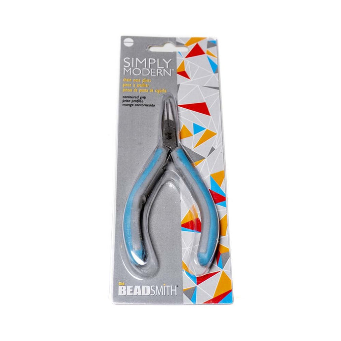 Simply Modern Chain Nose Pliers 11.45cm Aqua - Affordable Jewellery Supplies