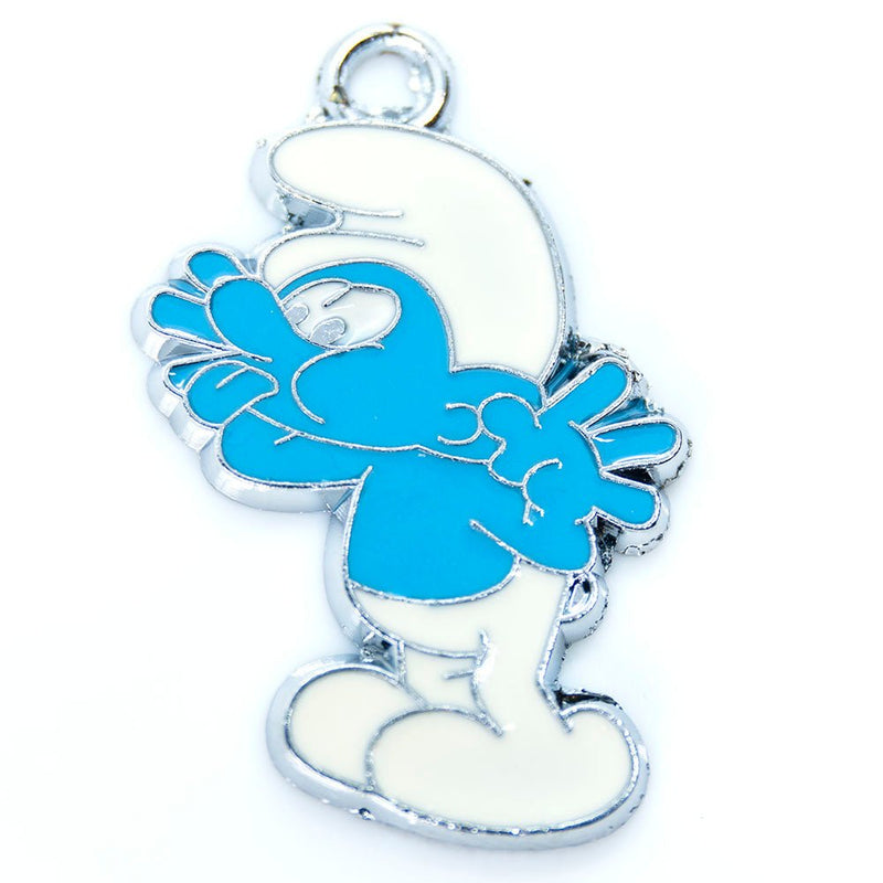 Load image into Gallery viewer, Smurf Enamel Pendant 35mm N - Affordable Jewellery Supplies
