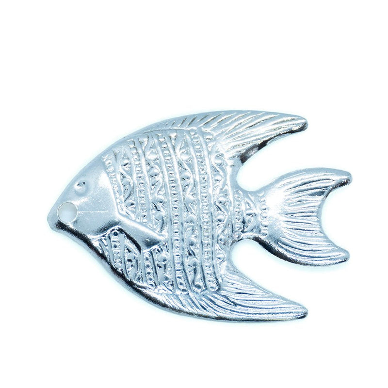 Load image into Gallery viewer, Fish Charm 21mm x 15mm Silver - Affordable Jewellery Supplies
