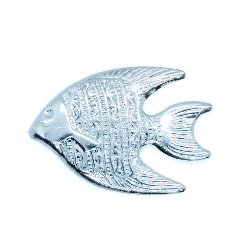 Load image into Gallery viewer, Fish Charm 21mm x 15mm Silver - Affordable Jewellery Supplies