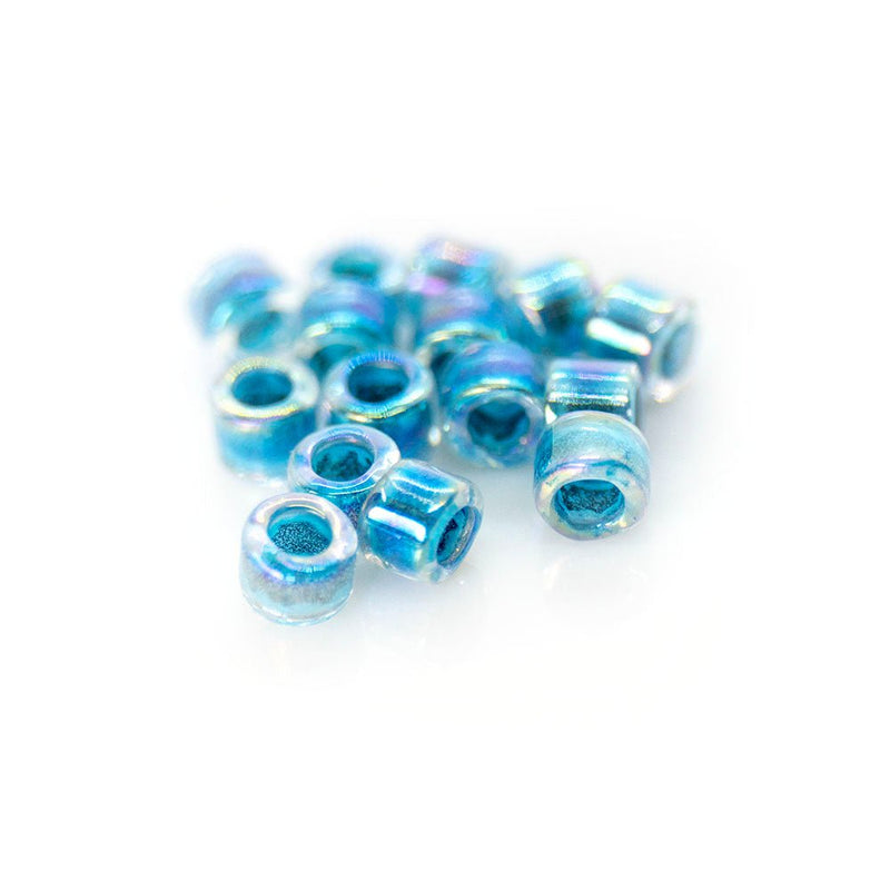 Load image into Gallery viewer, Delica® Seed Beads 11/0 Marine Blue Lined Crystal AB (DB0058) - Affordable Jewellery Supplies
