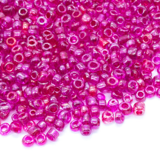 Transparent Seed Beads 11/0 Pink Fusion - Affordable Jewellery Supplies