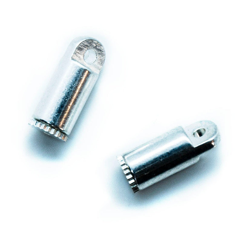 Load image into Gallery viewer, Bead Bandit Crimp Hide 10mm x 4mm Silver - Affordable Jewellery Supplies
