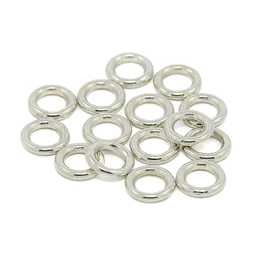 Soldered Jump Rings 8mm Silver - Affordable Jewellery Supplies