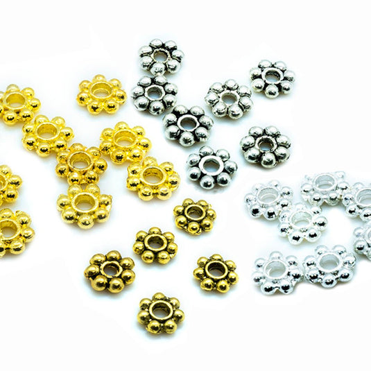 Beaded Rondelle 5mm x 1mm Mixed - Affordable Jewellery Supplies