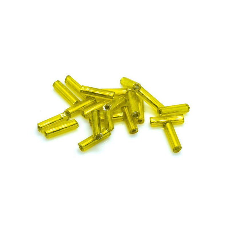 Load image into Gallery viewer, Bugle Beads 6.35mm Light amber - Affordable Jewellery Supplies
