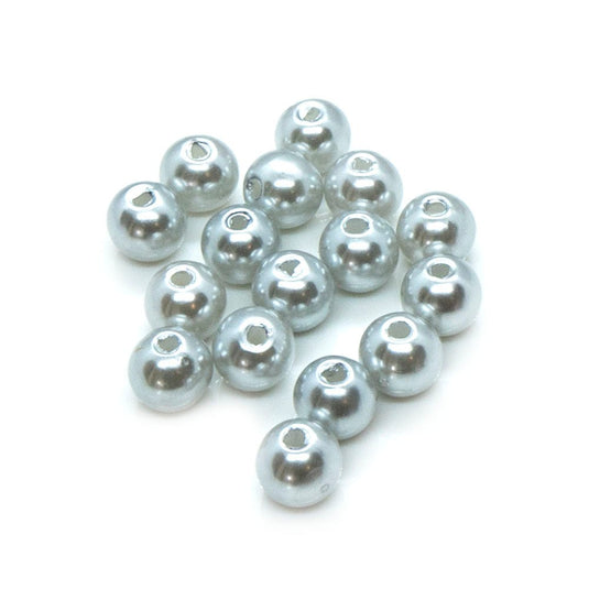 Acrylic Round 6mm Silver - Affordable Jewellery Supplies