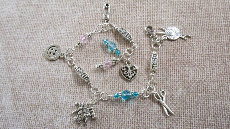 Load image into Gallery viewer, Beaded Charm Bracelet (Bead &amp; Charm Bundle) - Affordable Jewellery Supplies
